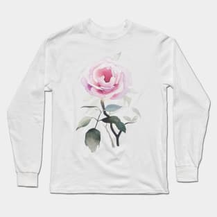 Rose Watercolour Long Sleeve T-Shirt
